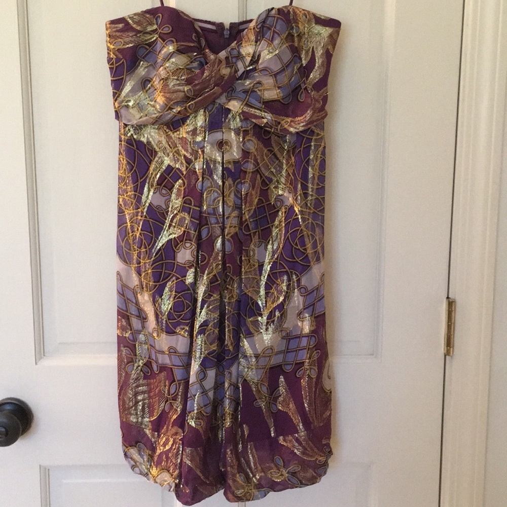 Nicole Miller strapless dress